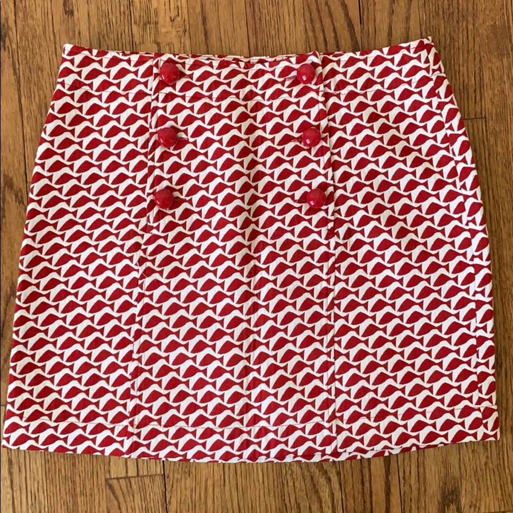 Red printed Vineyard Vines skirt